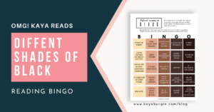 Different Shades of Black Book Bingo